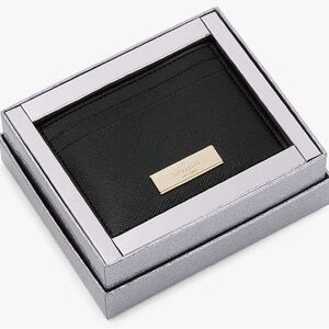 Kate Spade Black Key Card Holder Sleek Design New In Box
